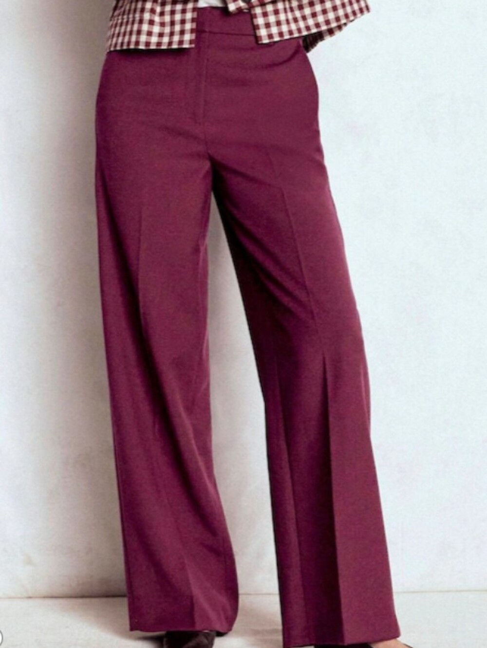 Boden Belgravia Tailored Trousers Plum - 12 - Picture 1 of 8